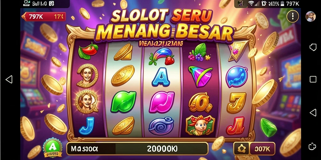 Screenshot gameplay 797K yang menampilkan mesin Slot yang menarik.