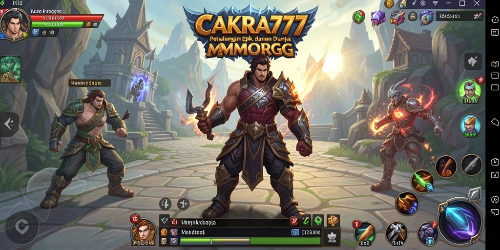 Tampilan gameplay CAKRA777 yang menegangkan dan penuh aksi.