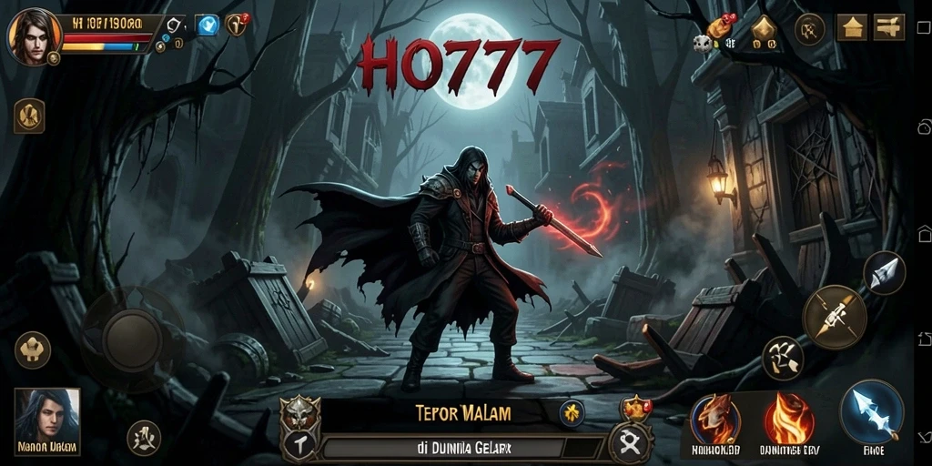 Screenshot dari gameplay menegangkan HO777 di dunia horor.