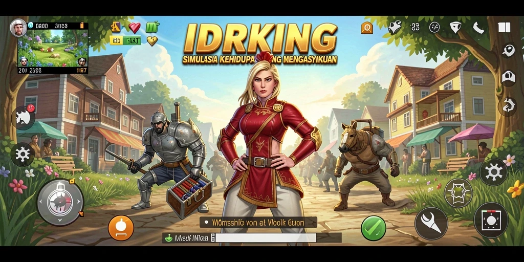 Screenshot gameplay <strong>IDRKING</strong> yang menampilkan interaksi sosial yang menarik.