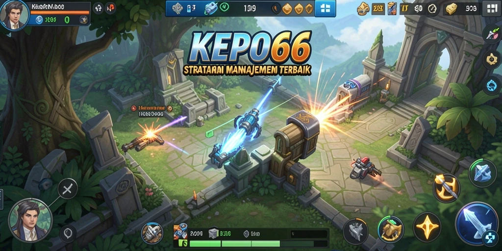 Screenshot gameplay KEPO66 menunjukkan aksi pertempuran strategi yang seru.