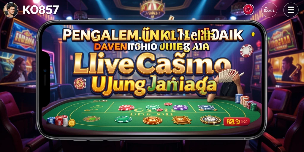 Tampilan gameplay Live Casino di KO857 yang mendebarkan dan interaktif.