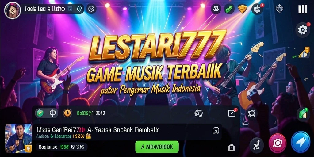 Tampilan gameplay LESTARI777 menampilkan interaksi pengguna dengan musik yang menyenangkan.