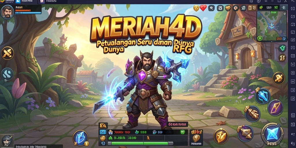 Tampilan seru gameplay RPG MERIAH4D dengan petualangan yang mendebarkan.