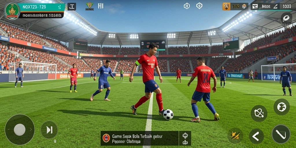 Tampilan gameplay realistis dari NOX123 yang memikat.