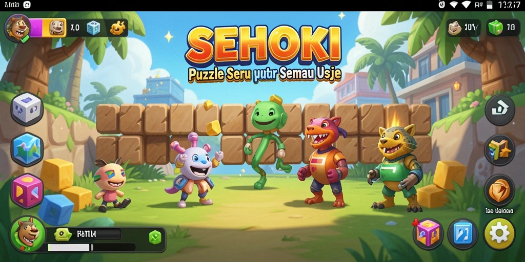 Tampilan gameplay SEHOKI yang menampilkan tantangan puzzle seru.